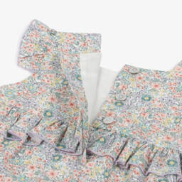 Artesanía Granlei-Girls Soft Lilac Floral Romper | Childrensalon Outlet
