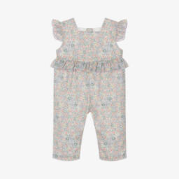 Artesanía Granlei-Girls Soft Lilac Floral Romper | Childrensalon Outlet