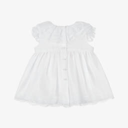 Artesanía Granlei-فستان شيفون دانتيل أبيض للبنات | Childrensalon Outlet