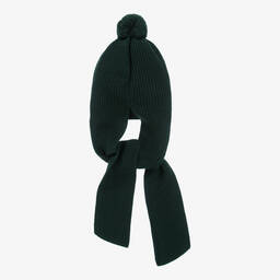 Artesanía Granlei-Green Hat & Attached Scarf | Childrensalon Outlet