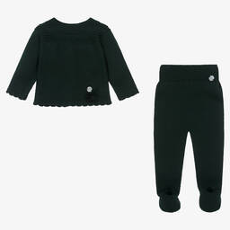 ارتيزانيا  غرانلي-أفرول بيبي غرو أكريليك محبوك لون أخضر - قطعتين | Childrensalon Outlet