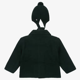 Artesanía Granlei-Зеленая трикотажная куртка и шапка | Childrensalon Outlet