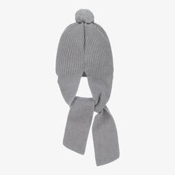 Artesanía Granlei- Grey Hat & Attached Scarf | Childrensalon Outlet