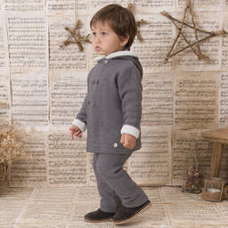 ارتيزانيا  غرانلي-أوفرول للخروج قطعتين أكريليك محبوك لون رمادي للأطفال | Childrensalon Outlet