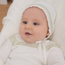 Artesanía Granlei-Кремовый вязаный чепчик для малышей | Childrensalon Outlet