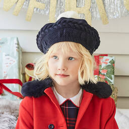 Artesanía Granlei-Синяя шапка и шарф | Childrensalon Outlet