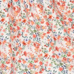 Artesanía Granlei-Красное хлопковое платье в цветочек | Childrensalon Outlet