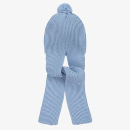 ارتيزانيا  غرانلي-قبعة بسكارف أكريليك محبوك لون أزرق سماوي | Childrensalon Outlet