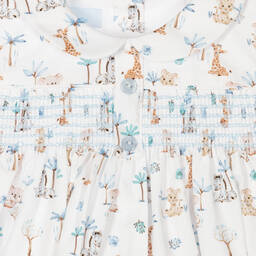 Artesanía Granlei-White Cotton Animal Print Shortie | Childrensalon Outlet