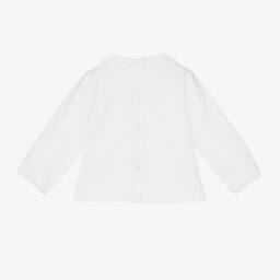 Artesanía Granlei-Белый топ и серый полукомбинезон для малышей | Childrensalon Outlet