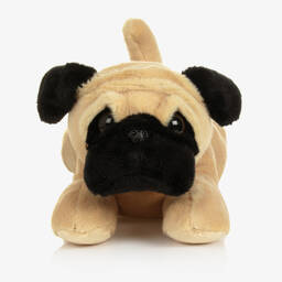 Aurora-Beige Pug Dog Plush Soft Toy (33cm) | Childrensalon Outlet