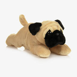 Aurora-Beige Pug Dog Plush Soft Toy (33cm) | Childrensalon Outlet