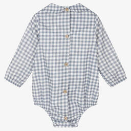 Babidu-Хлопковый песочник в синюю клетку | Childrensalon Outlet