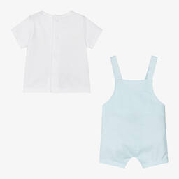 Babidu-Топ и шорты в голубую полоску на бретелях для малышей | Childrensalon Outlet