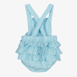 Babidu-تبّان أطفال بناتي قطن لون أزرق أكوا باهت | Childrensalon Outlet