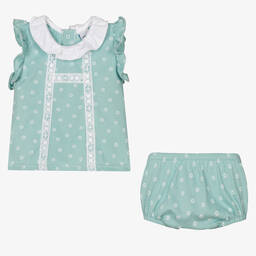 Babidu-Baby Girls Cotton Shorts Set | Childrensalon Outlet