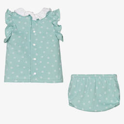 Babidu-Baby Girls Cotton Shorts Set | Childrensalon Outlet