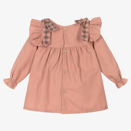 Babidu-Baby Girls Dusky Pink Dress | Childrensalon Outlet