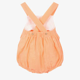 Babidu-Baby Girls Orange Cotton Shortie | Childrensalon Outlet