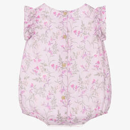 Babidu-Baby Girls Pink Floral Shortie | Childrensalon Outlet