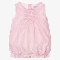 Babidu-Baby Girls Pink Stripe Shortie | Childrensalon Outlet