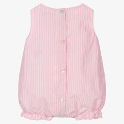 Babidu-Baby Girls Pink Stripe Shortie | Childrensalon Outlet