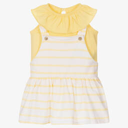 Babidu-Baby Girls Yellow Dress Set | Childrensalon Outlet
