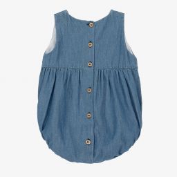 Babidu-Blue Chambray Shortie | Childrensalon Outlet