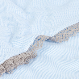 Babidu-Голубое хлопковое одеяло (89 см) | Childrensalon Outlet