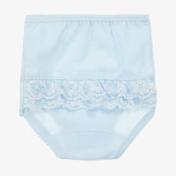 Babidu-Голубые хлопковые трусики с рюшами | Childrensalon Outlet