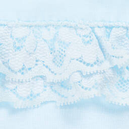 Babidu-Голубые хлопковые трусики с рюшами | Childrensalon Outlet