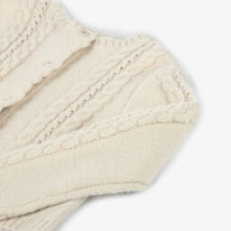 بابيدو -كارديغان محبوك كابل لون بيج | Childrensalon Outlet