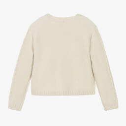 بابيدو -كارديغان محبوك كابل لون بيج | Childrensalon Outlet