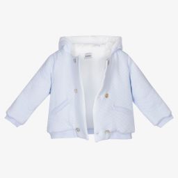 بابيدو -Boys Blue Cotton Jacket | Childrensalon Outlet