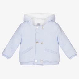 بابيدو -Boys Blue Cotton Jacket | Childrensalon Outlet