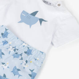 Babidu-Комплект синий с акулами для мальчиков | Childrensalon Outlet