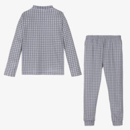 Babidu-Boys Checked Cotton Sleepwear Set | Childrensalon Outlet