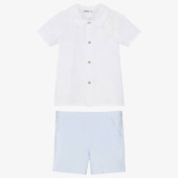 Babidu-Классический синий и белый ансамбль для мальчиков | Childrensalon Outlet