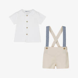 Babidu-طقم حمالات كلاسيكي للأولاد من القطن النقي | Childrensalon Outlet