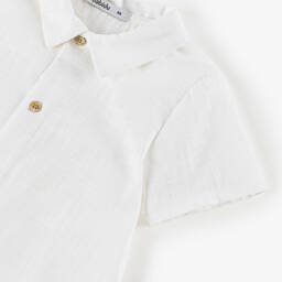 Babidu-Boys Classic White Short Ensemble | Childrensalon Outlet