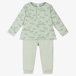 Babidu-Зеленый топ и штанишки из джерси для мальчиков | Childrensalon Outlet