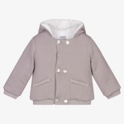 Babidu-Boys Grey Cotton Jacket | Childrensalon Outlet