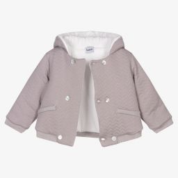 Babidu-Boys Grey Cotton Jacket | Childrensalon Outlet
