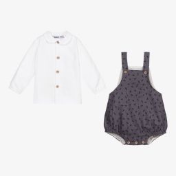 Babidu-Рубашка с серым песочником для мальчиков | Childrensalon Outlet