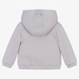 Babidu-Boys Grey Padded Cotton Jacket | Childrensalon Outlet