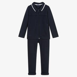 Babidu-Boys Navy Blue Trouser Set | Childrensalon Outlet