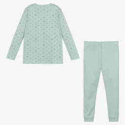 Babidu-Boys Sage Green Cotton Pyjamas | Childrensalon Outlet