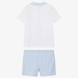 Babidu-Boys Soft Blue & White Sleep Set | Childrensalon Outlet