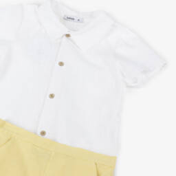 Babidu-Желто-белый комплект для мальчиков | Childrensalon Outlet