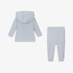 Babidu-Boys Velour Blue Lounge Set | Childrensalon Outlet